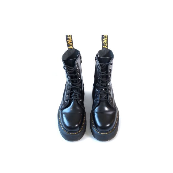 Dr. Martens Jadon Black Leather Platform 8 Eye Moto Boots 9 Women’s 41 E… - Picture 3 of 11